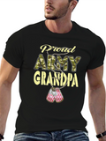 Proud Army Grandpa T-Shirt Patriotic Military