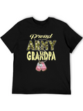 Proud Army Grandpa T-Shirt Patriotic Military
