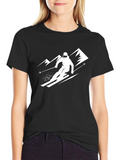 Skiing Adventure Tee - Black