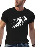 Skiing Adventure Tee - Black