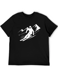 Skiing Adventure Tee - Black