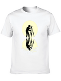 Photographer Silhouette T-Shirt - Moon Reflection Design