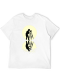 Photographer Silhouette T-Shirt - Moon Reflection Design