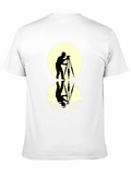 Photographer Silhouette T-Shirt - Moon Reflection Design