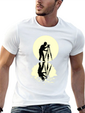 Photographer Silhouette T-Shirt - Moon Reflection Design