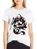 Mens Dragon Graphic Black T-Shirt