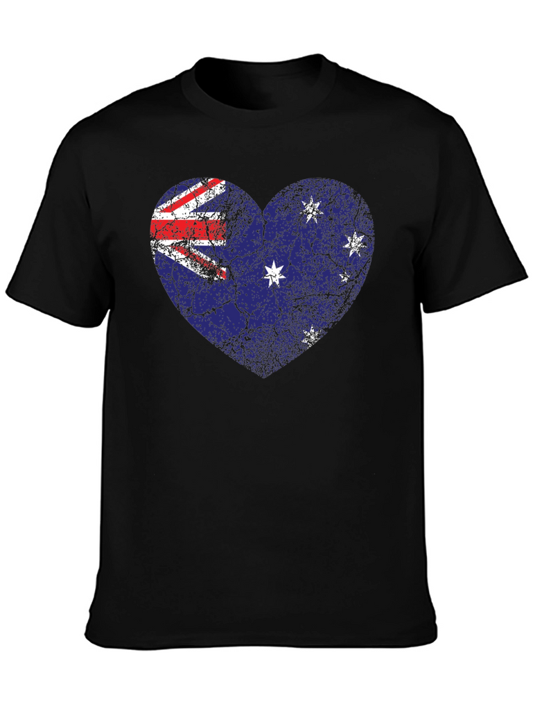 Australia Flag Heart T-Shirt