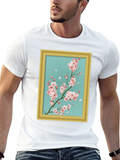 Baroque Aesthetic Japanese Cherry Blossom Classic Cotton Tee – Unisex Comfort For Any Season