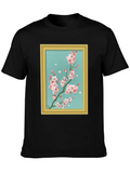 Baroque Aesthetic Japanese Cherry Blossom Classic Cotton Tee – Unisex Comfort For Any Season