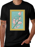 Baroque Aesthetic Japanese Cherry Blossom Classic Cotton Tee – Unisex Comfort For Any Season