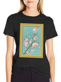 Baroque Aesthetic Japanese Cherry Blossom Classic Cotton Tee – Unisex Comfort For Any Season