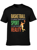 Basketball It's More That Just A Sport It's My Classic Cotton Tee – Unisex Comfort For Any Season