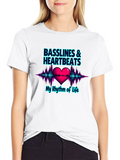Basslines & Heartbeats – My Rhythm Of Life T-shirt Classic Cotton Tee – Unisex Comfort For Any Season