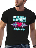 Basslines & Heartbeats – My Rhythm Of Life T-shirt Classic Cotton Tee – Unisex Comfort For Any Season