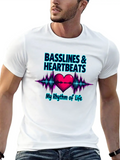 Basslines & Heartbeats – My Rhythm Of Life T-shirt Classic Cotton Tee – Unisex Comfort For Any Season