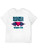 Basslines & Heartbeats – My Rhythm Of Life T-shirt Classic Cotton Tee – Unisex Comfort For Any Season