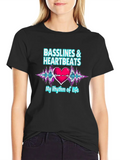 Basslines & Heartbeats – My Rhythm Of Life T-shirt Classic Cotton Tee – Unisex Comfort For Any Season