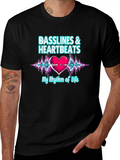 Basslines & Heartbeats – My Rhythm Of Life T-shirt Classic Cotton Tee – Unisex Comfort For Any Season