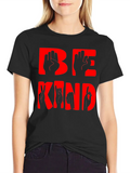 Be Kind ASL American Sign Language ©WhiteTigerLLC Classic Cotton Tee – Unisex Comfort For Any Season