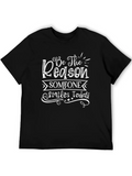 Be The Reason Someone Smiles Today Classic Cotton Tee – Unisex Comfort For Any Season