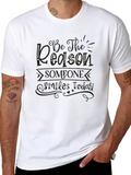 Be The Reason Someone Smiles Today Classic Cotton Tee – Unisex Comfort For Any Season