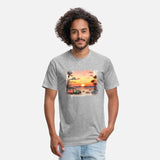 Beach Sunset Watercolor Design Art 2