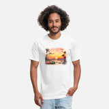 Beach Sunset Watercolor Design Art 2