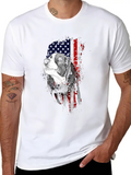Beagle - Hound Dog - Patriotic - US Flag - Dog Lov Classic Cotton Tee – Unisex Comfort For Any Season