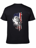 Beagle - Hound Dog - Patriotic - US Flag - Dog Lov Classic Cotton Tee – Unisex Comfort For Any Season