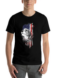 Beagle - Hound Dog - Patriotic - US Flag - Dog Lov Classic Cotton Tee – Unisex Comfort For Any Season