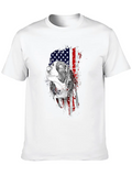 Beagle - Hound Dog - Patriotic - US Flag - Dog Lov Classic Cotton Tee – Unisex Comfort For Any Season