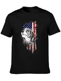 Beagle - Hound Dog - Patriotic - US Flag - Dog Lov Classic Cotton Tee – Unisex Comfort For Any Season