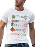 Beautiful Day Behavioral Shape Behaviors Classic Cotton Tee – Unisex Comfort For Any Season