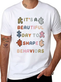 Beautiful Day Behavioral Shape Behaviors Classic Cotton Tee – Unisex Comfort For Any Season