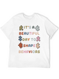 Beautiful Day Behavioral Shape Behaviors Classic Cotton Tee – Unisex Comfort For Any Season