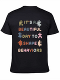 Beautiful Day Behavioral Shape Behaviors Classic Cotton Tee – Unisex Comfort For Any Season
