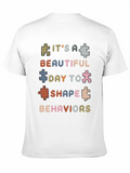 Beautiful Day Behavioral Shape Behaviors Classic Cotton Tee – Unisex Comfort For Any Season