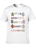 Beautiful Day Behavioral Shape Behaviors Classic Cotton Tee – Unisex Comfort For Any Season