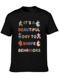 Beautiful Day Behavioral Shape Behaviors Classic Cotton Tee – Unisex Comfort For Any Season