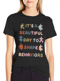 Beautiful Day Behavioral Shape Behaviors Classic Cotton Tee – Unisex Comfort For Any Season