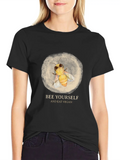 Bee Yourself - Eat Vegan Classic Cotton Tee – Unisex Comfort For Any Season