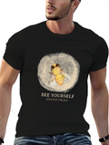 Bee Yourself - Eat Vegan Classic Cotton Tee – Unisex Comfort For Any Season