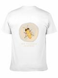 Bee Yourself - Eat Vegan Classic Cotton Tee – Unisex Comfort For Any Season