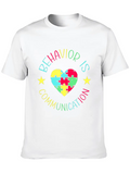 Behavior Is Communication Classic Cotton Tee – Unisex Comfort For Any Season
