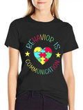 Behavior Is Communication Classic Cotton Tee – Unisex Comfort For Any Season