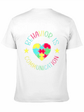 Behavior Is Communication Classic Cotton Tee – Unisex Comfort For Any Season