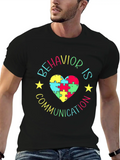 Behavior Is Communication Classic Cotton Tee – Unisex Comfort For Any Season