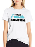 Being An Empath Is Exhausting - Empathetic Empathy Classic Cotton Tee – Unisex Comfort For Any Season