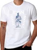 Iconic Moses Statue Graphic Print Tee