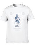 Iconic Moses Statue Graphic Print Tee